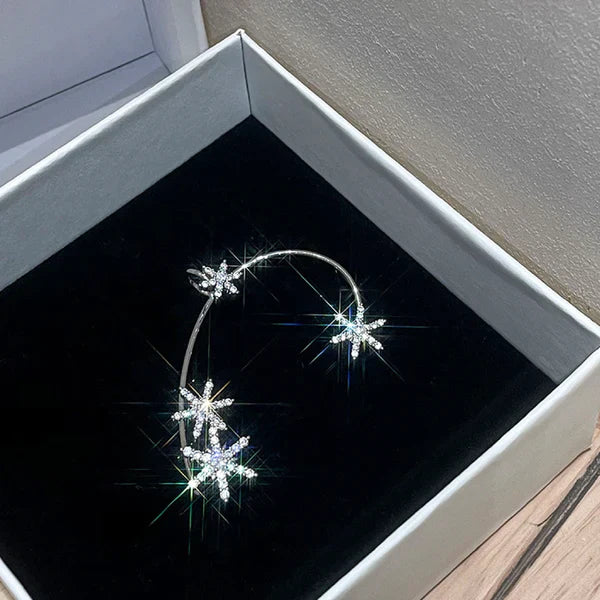 Snowflake Ear Cuff Earring|(Sliver/Gold)